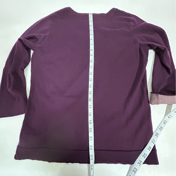 The Limited Lightweight Wool Blend Purple Sweater - Picture 10 of 10
